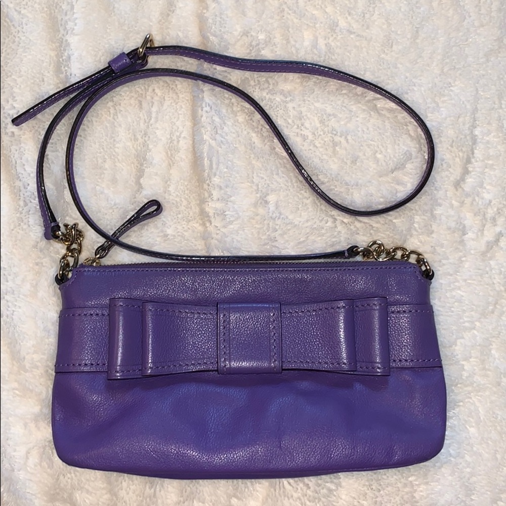 Kate Spade Purple Bow Crossbody Purse